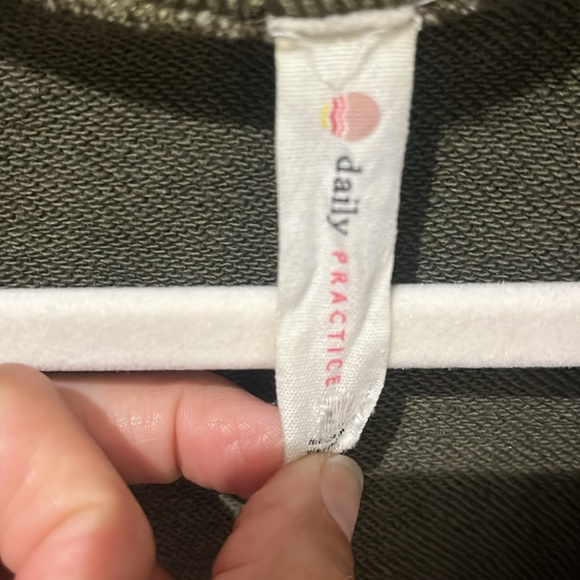 Anthropologie Daily Practice Meru Zip-Front Sweatshirt Mini Dress - Picture 5 of 6